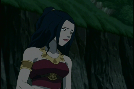In a rare moment, Azula's armor comes down and the audience bears witness to an incredibly awkward teenager who really has no idea who she is in the normal world. 
